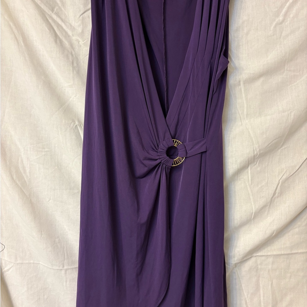 Liz Claiborne Purple Asymmetrical Sheath Dress